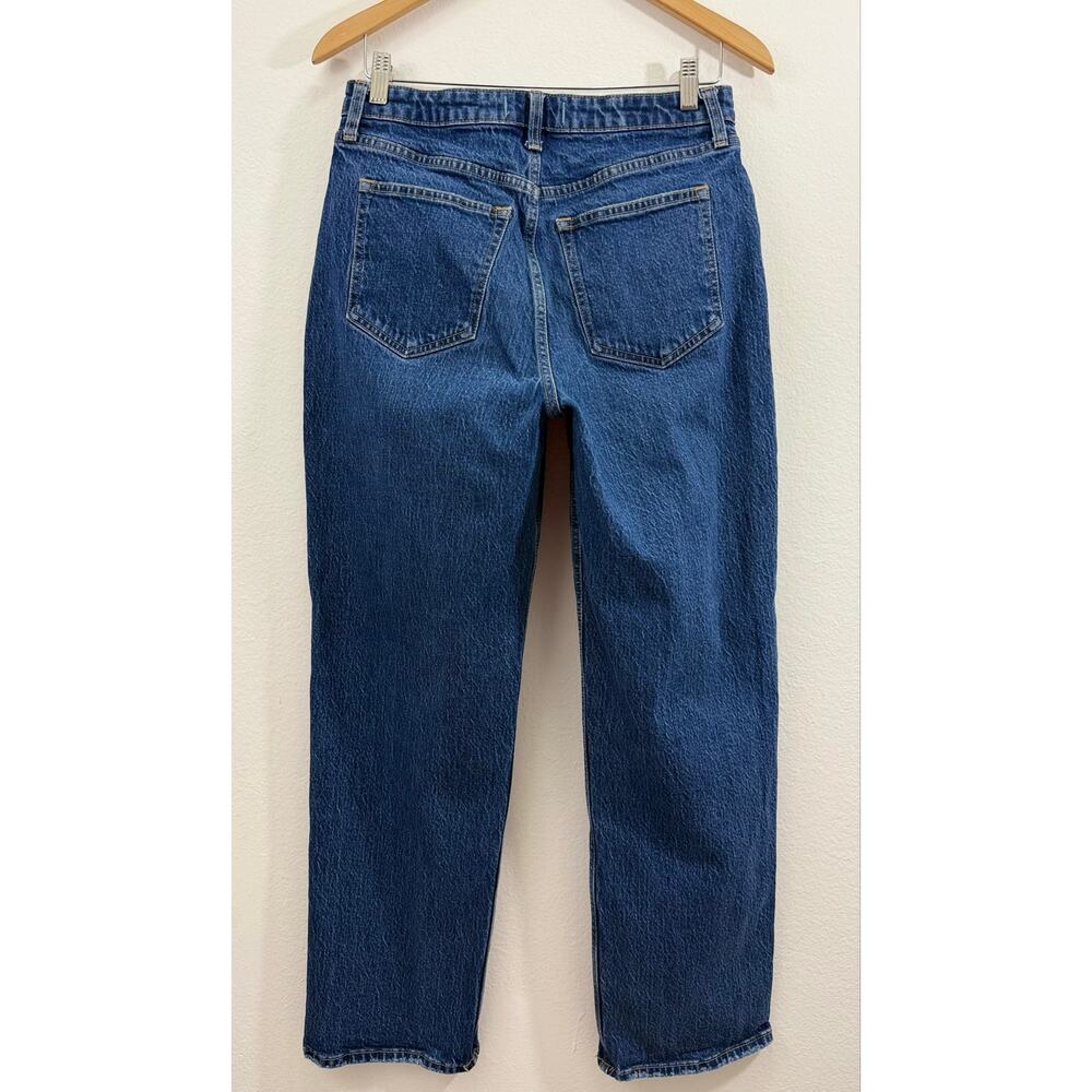 Abercrombie & Fitch The Vintage Straight High Rise Blue Jeans 29/8L Curve Love - Picture 3 of 11